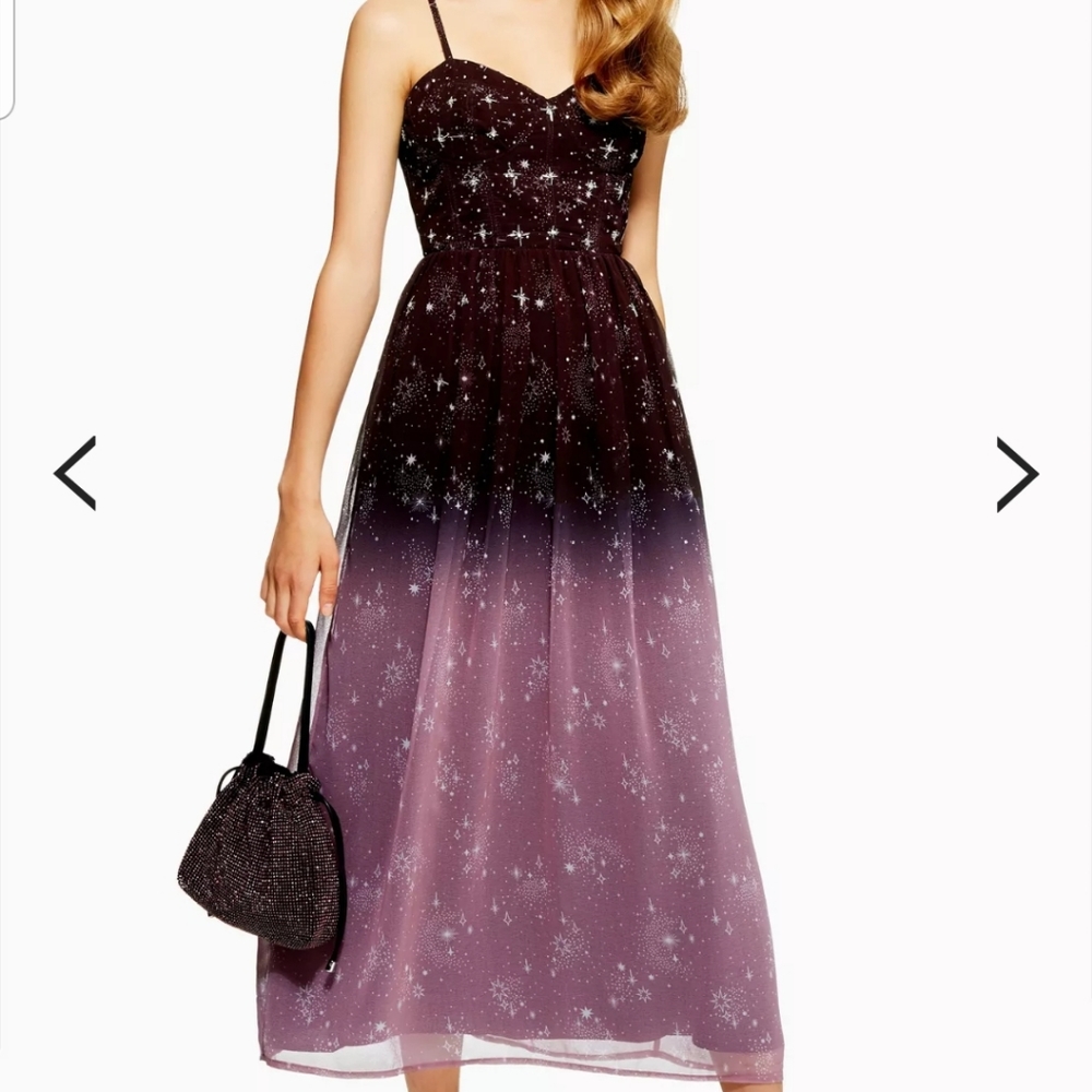 Topshop Ombre star dress